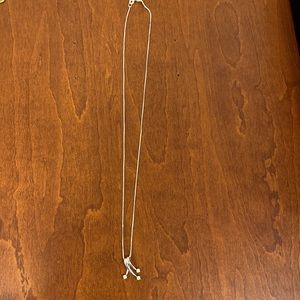 Sterling silver and crystal necklace